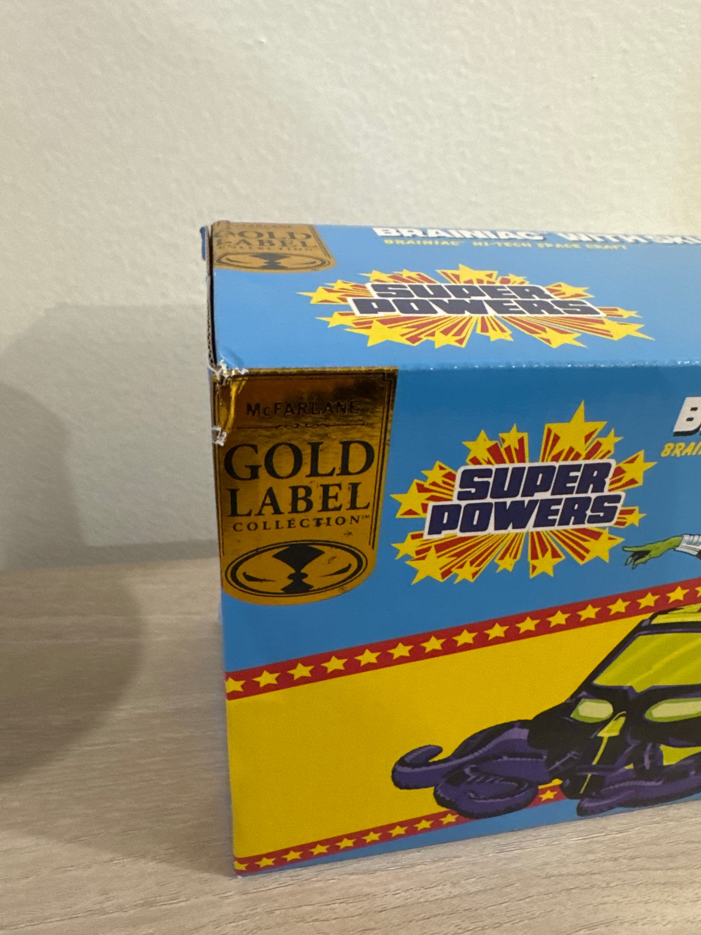 Brainiac w/Skull Ship: Panic in the Sky (DC Super Powers) Gold Label 4.5" Figure & Vehicle (Substandard)