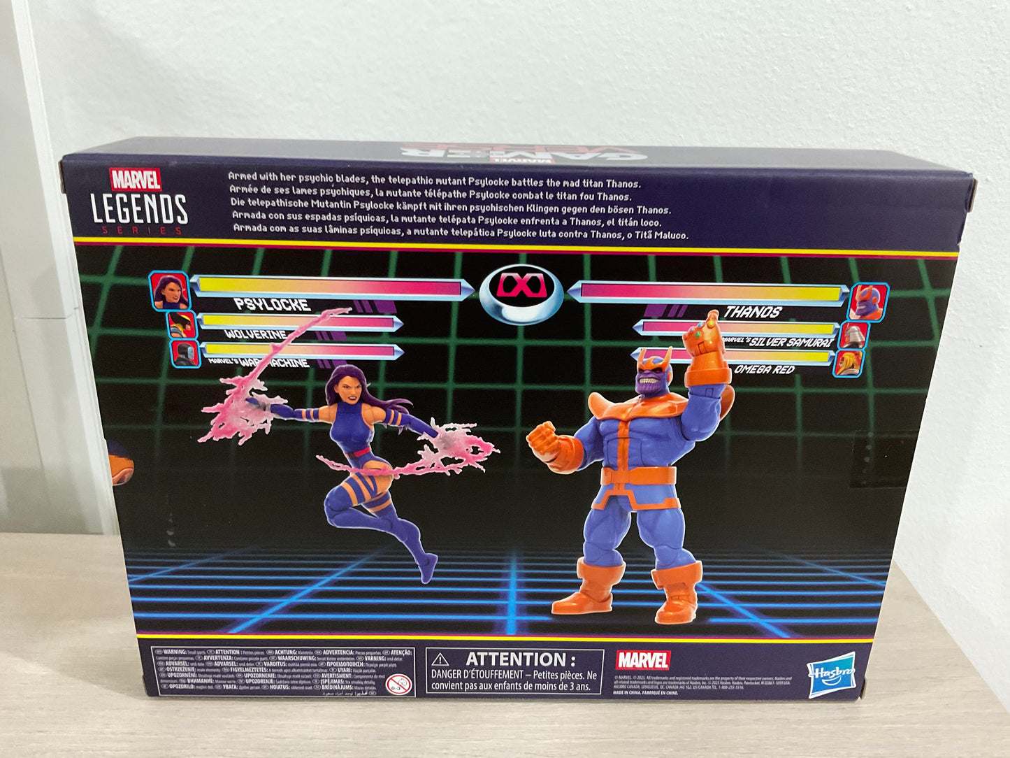 Marvel Legends Series Gamerverse Psylocke vs. Thanos 2-Pack – 6-Inch Action Figures