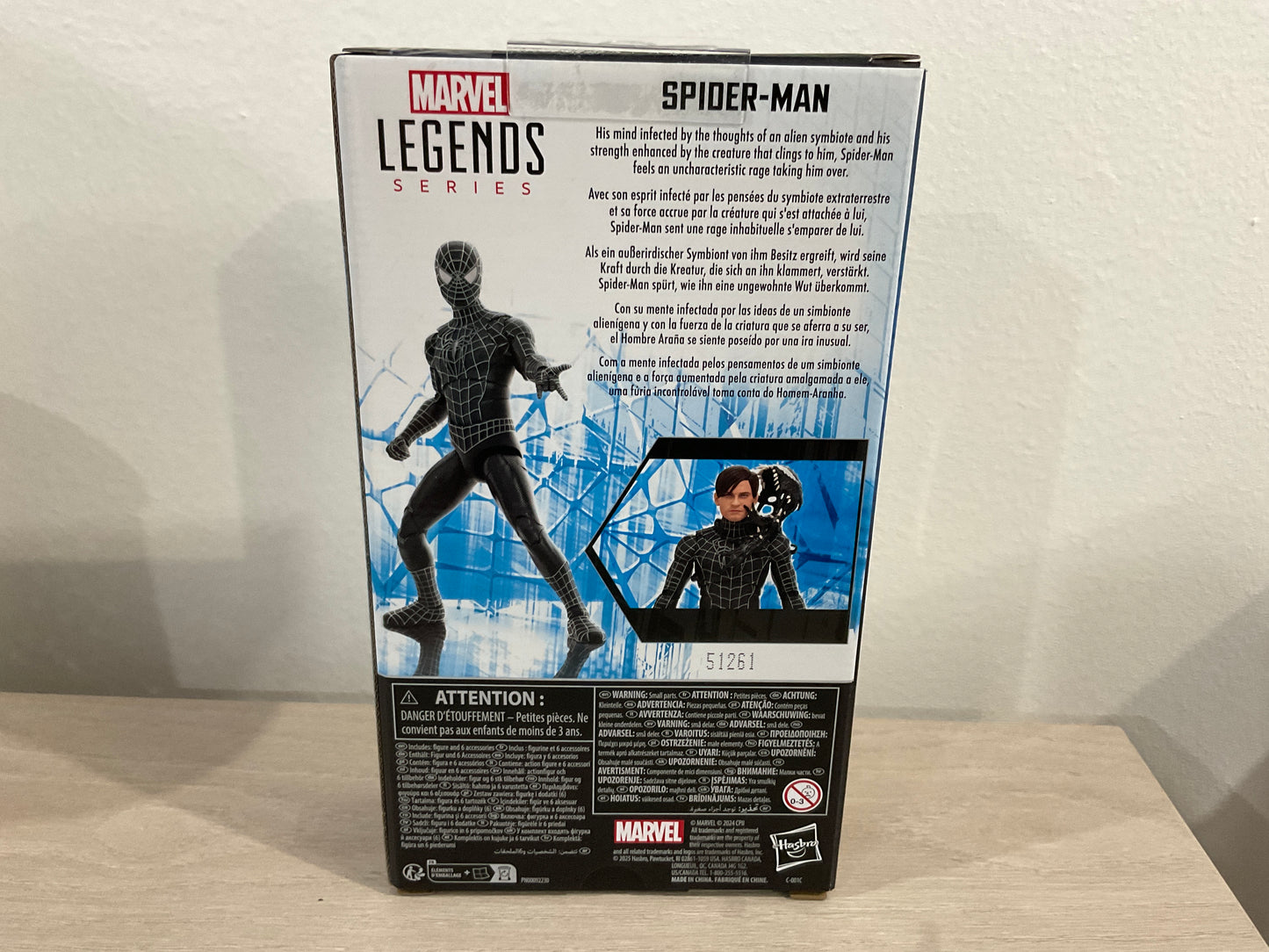 Spider-Man Marvel Legends Series – Spider-Man 3 (Symbiote Suit) 6-Inch Action Figure