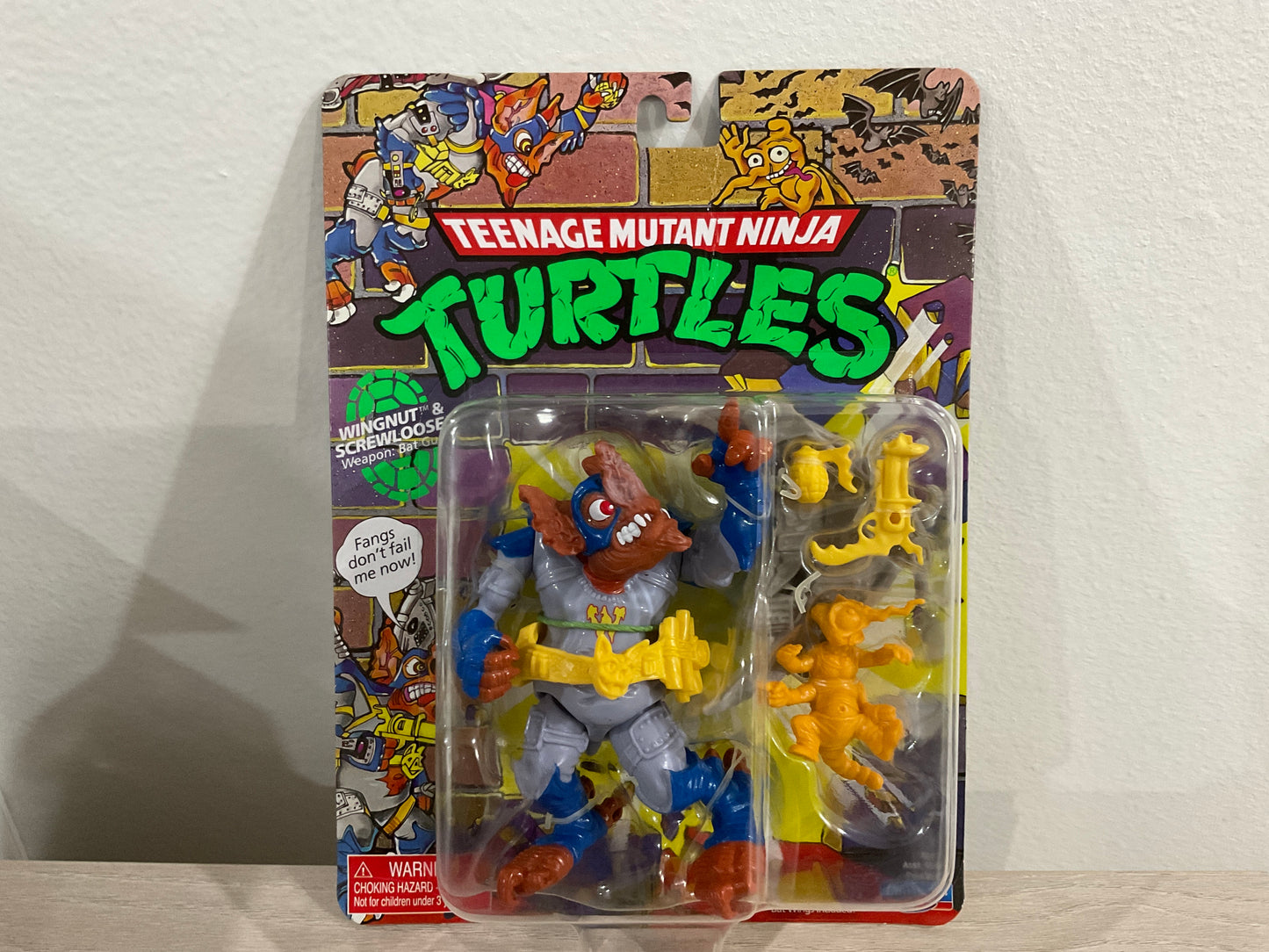 TMNT Teenage Mutant Ninja Turtles Wingnut & Screwloose 2023 Retro Action Figure