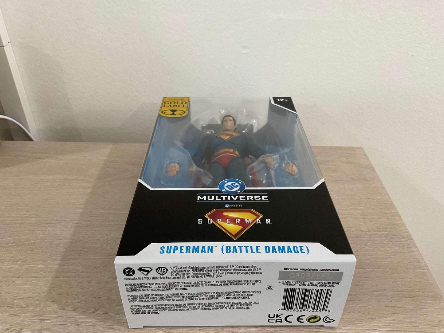 DC Multiverse Superman 2025 Battle Damage 7-Inch Action Figure – Gold Label (Superman Movie)