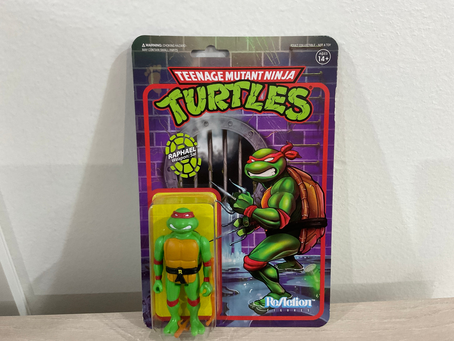 Super7 ReAction Teenage Mutant Ninja Turtles – Raphael 3.75-Inch Figure