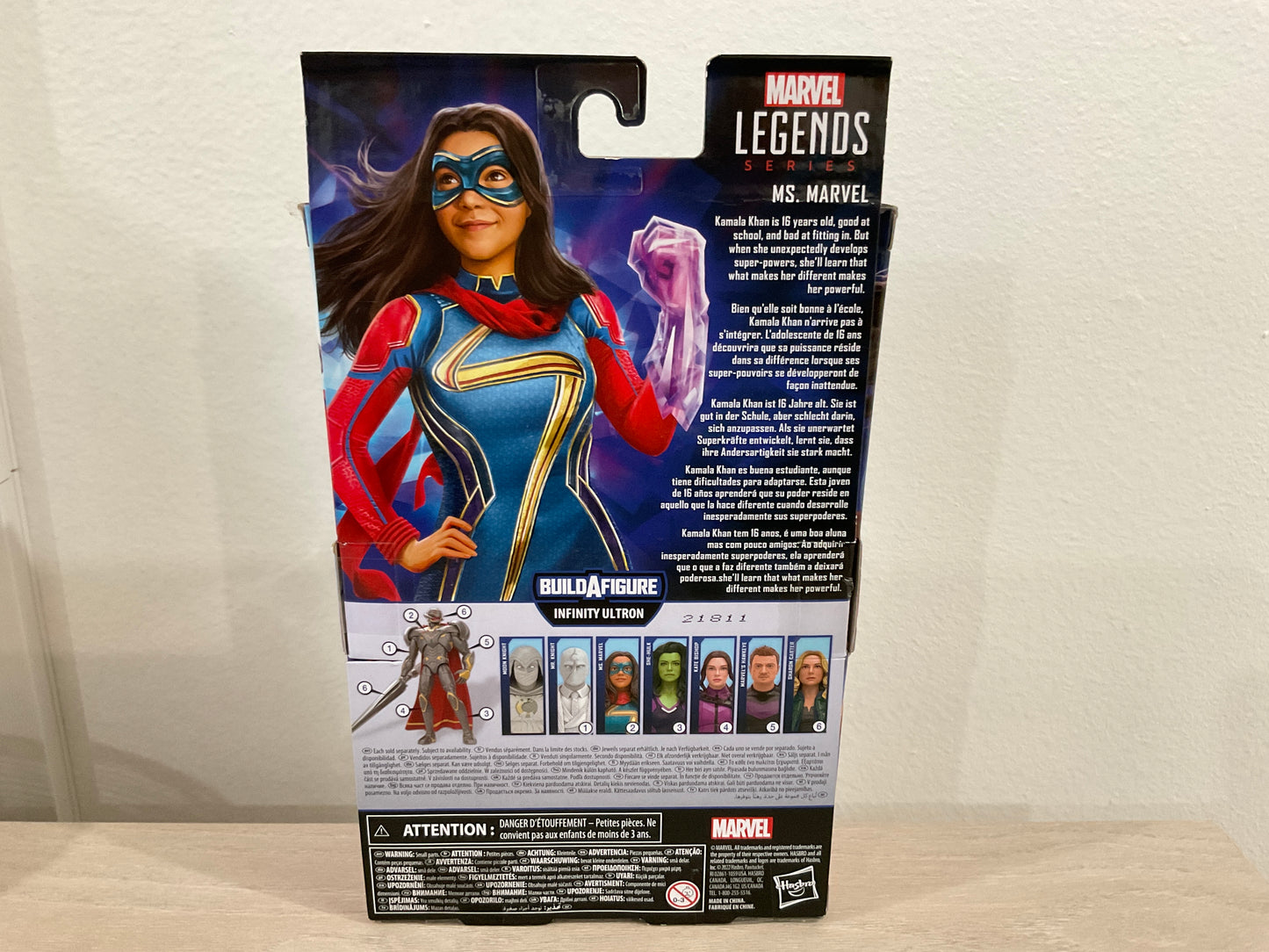 Marvel Legends Series Ms. Marvel Action Figure (No BAF / No Infinity Ultron Bust)