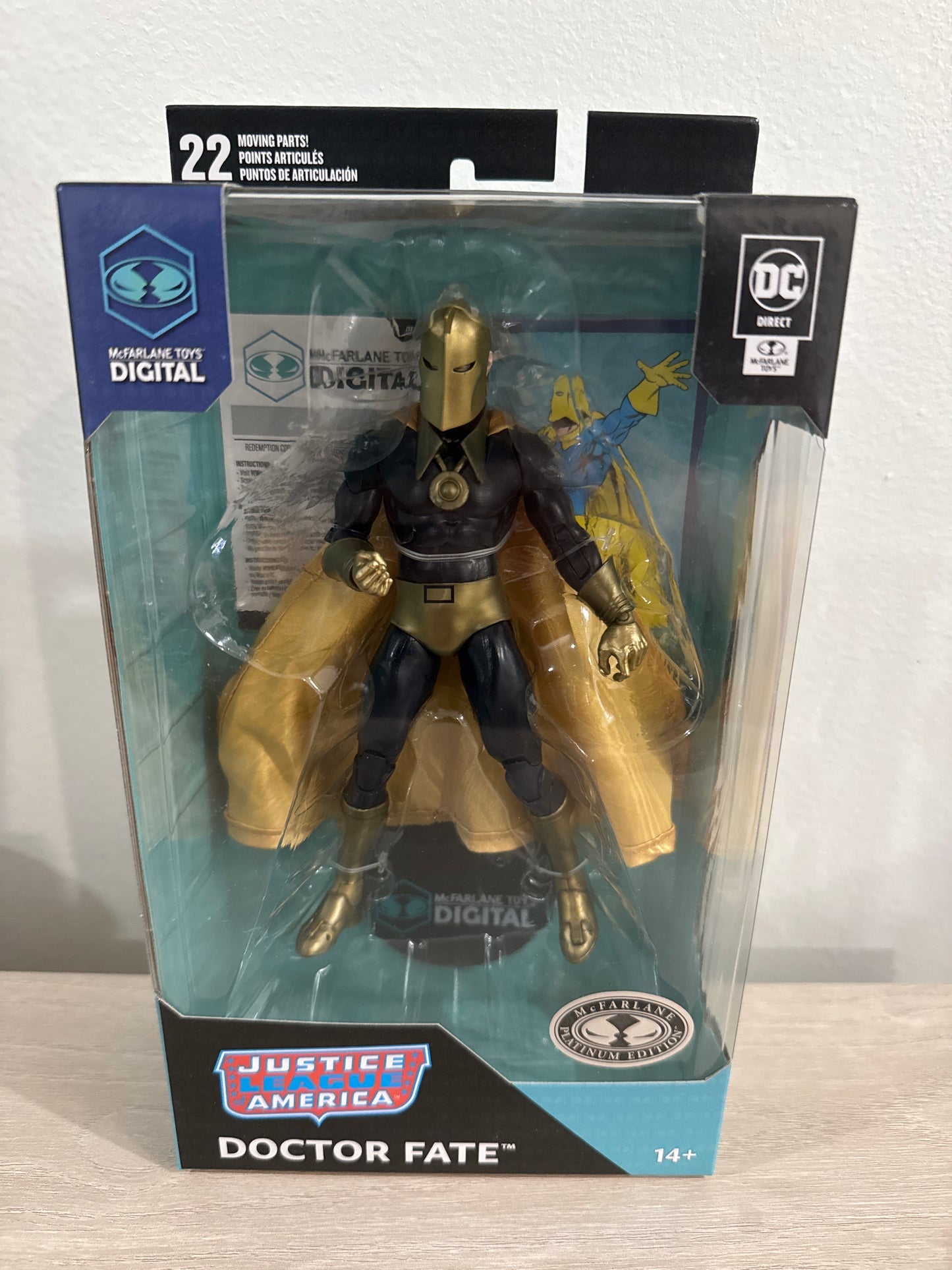 DC Direct Doctor Fate (The Silver Age) 7-Inch Action Figure with Digital Collectible Platinum Chase
