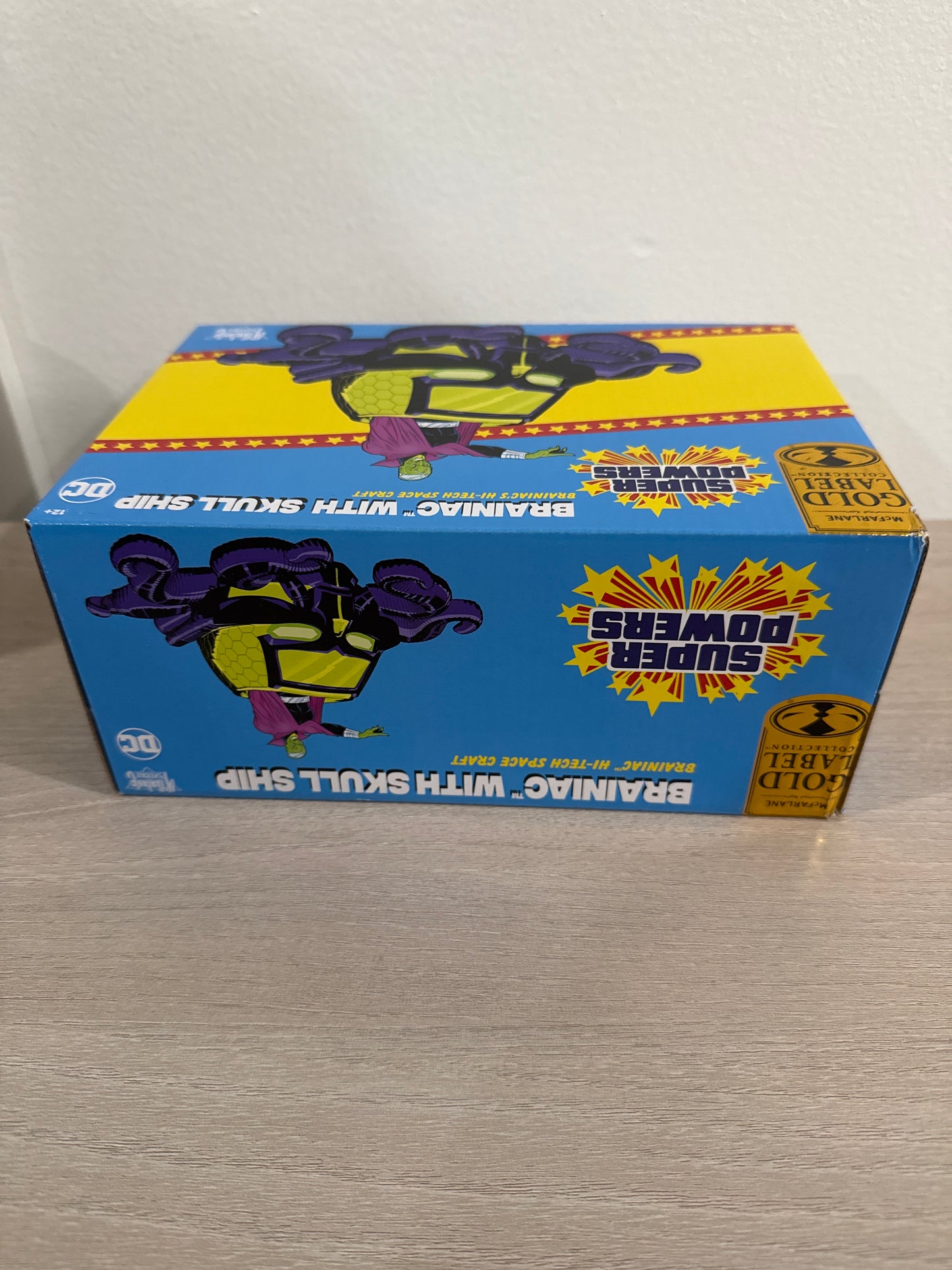 Brainiac w/Skull Ship: Panic in the Sky (DC Super Powers) Gold Label 4.5" Figure & Vehicle (Substandard)