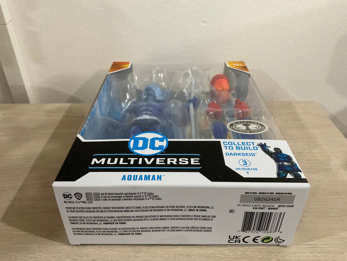 DC Multiverse Aquaman (Justice League Task Force) Platinum Edition 7-Inch Action Figure with Darkseid BAF Piece