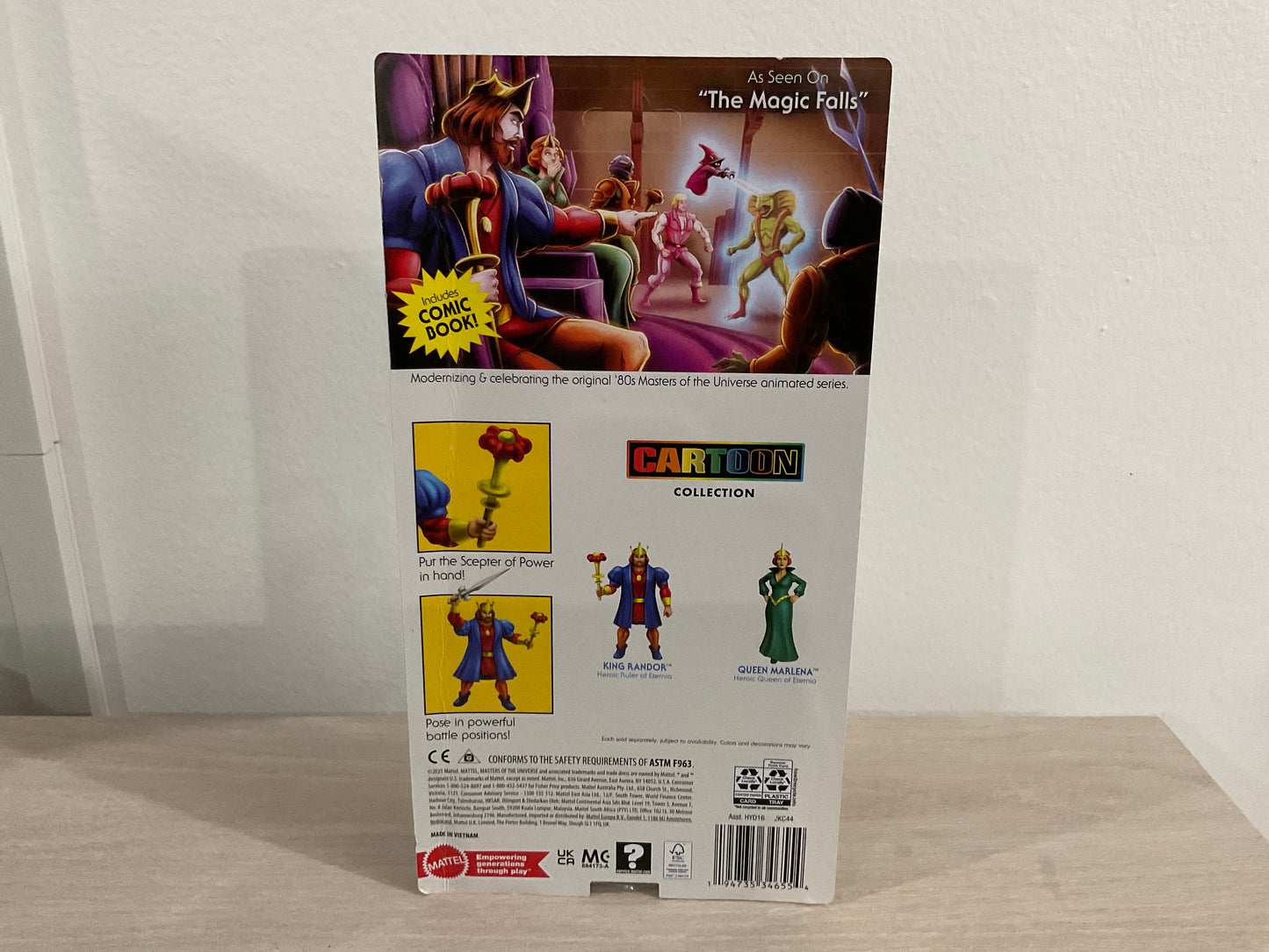 Masters of the Universe Origins King Randor Cartoon Collection 5.5-Inch Figure Mattel - Substandard Card 2