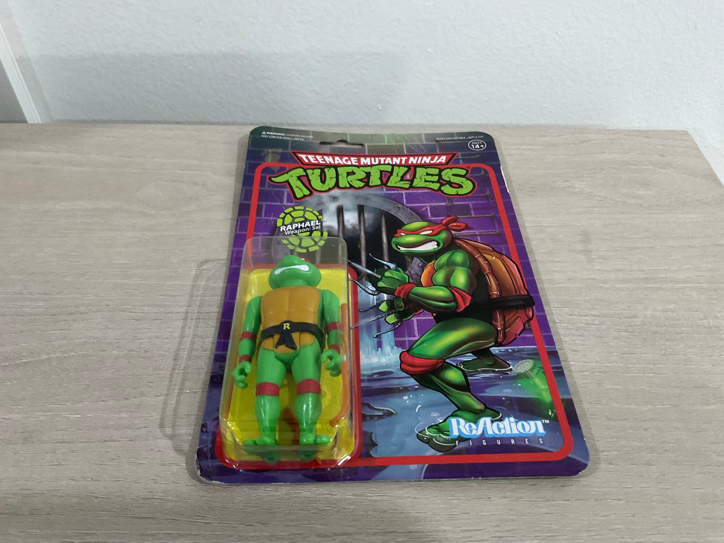 Super7 ReAction Teenage Mutant Ninja Turtles – Raphael 3.75-Inch Figure