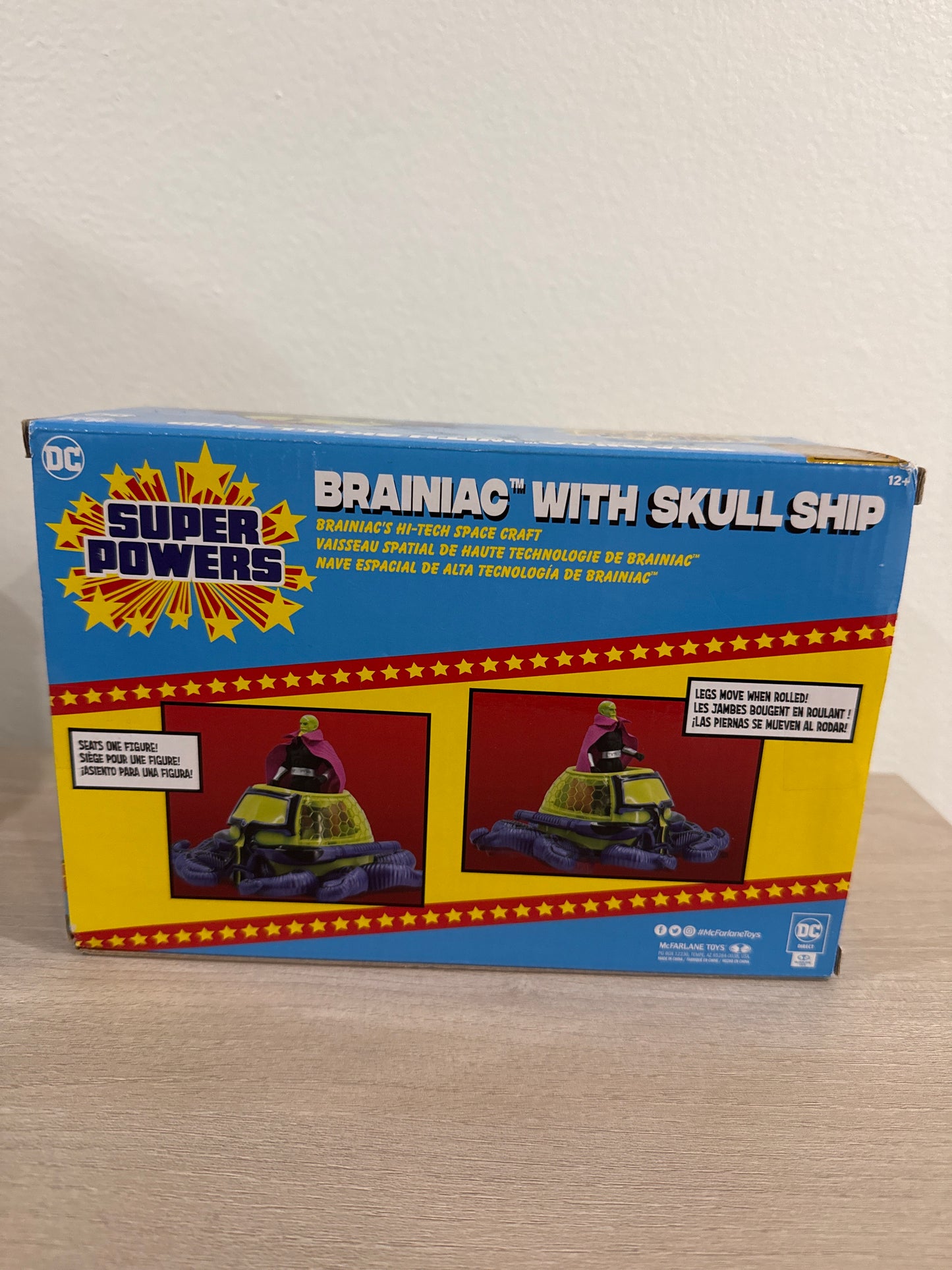 Brainiac w/Skull Ship: Panic in the Sky (DC Super Powers) Gold Label 4.5" Figure & Vehicle (Substandard)