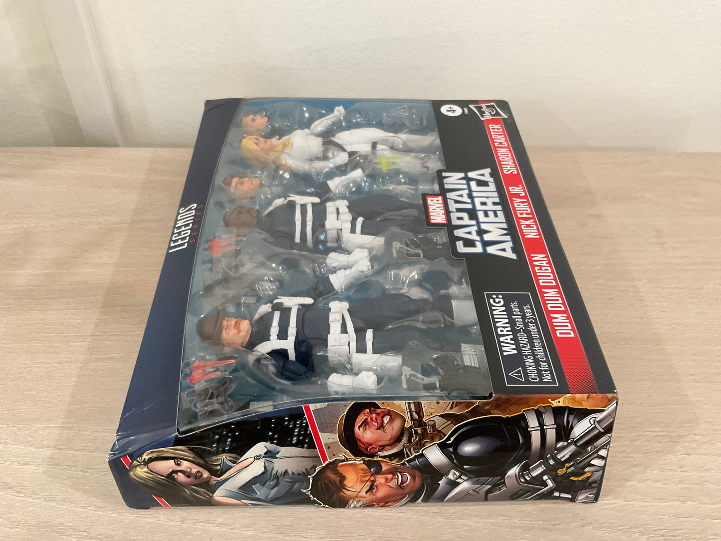 Marvel Legends Series S.H.I.E.L.D. 3-Pack – Dum Dum Dugan, Sharon Carter & Nick Fury Jr. 6" Figures (Damaged Packaging 2)