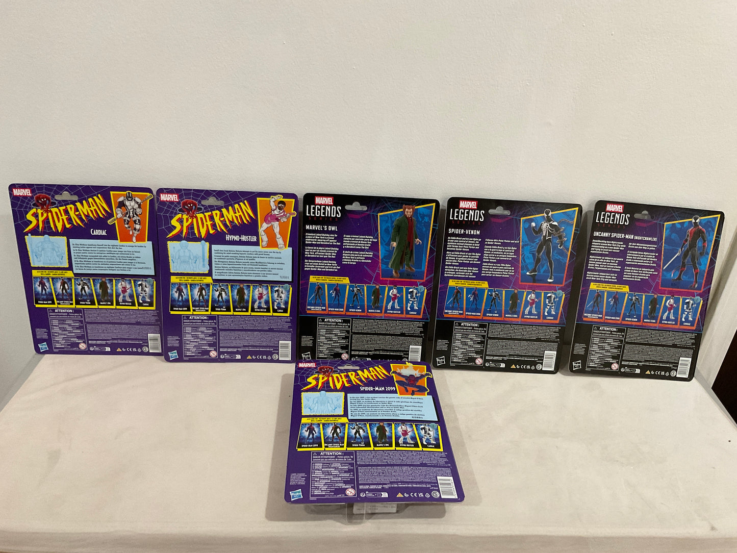 Marvel Legends Spider-Man Retro Cardback 6-Inch Figures – 2026 Wave 1 Case of 6