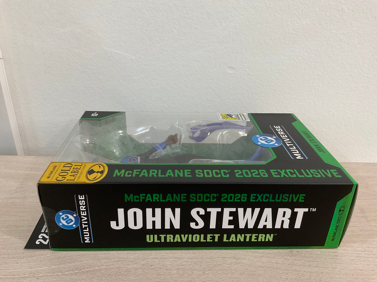 DC Multiverse John Stewart (Ultraviolet Lantern) Gold Label 7" Action Figure - 2026 SDCC Exclusive