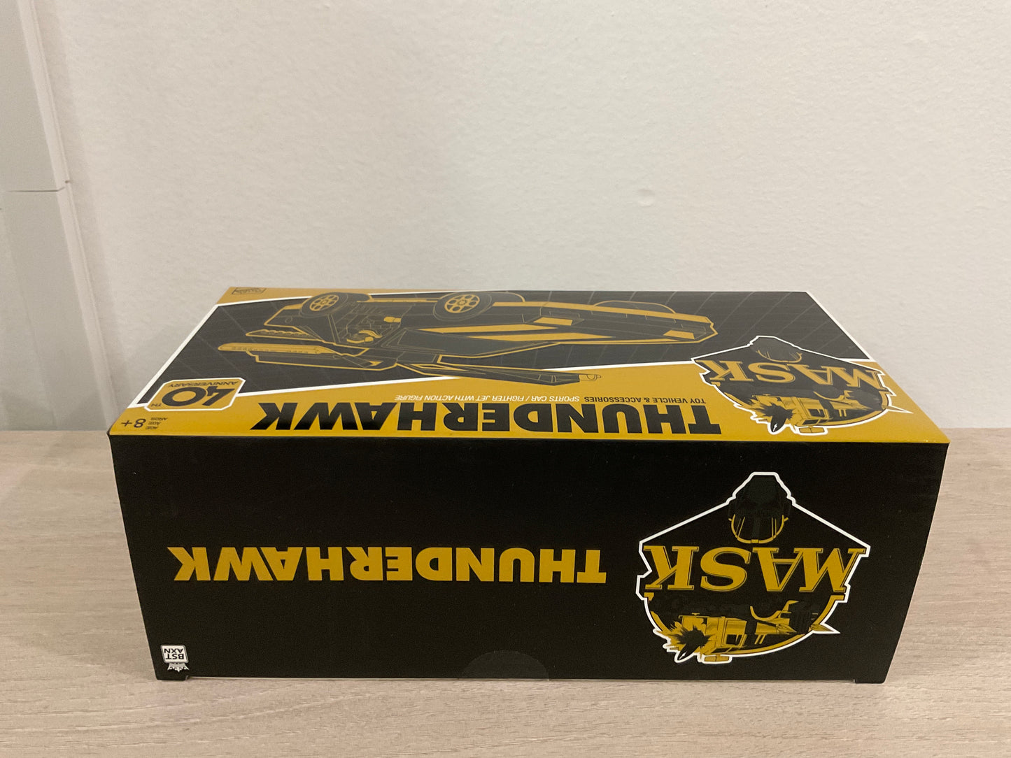 M.A.S.K. 40th Anniversary Thunderhawk Black & Gold Transforming Vehicle with Matt Trakker