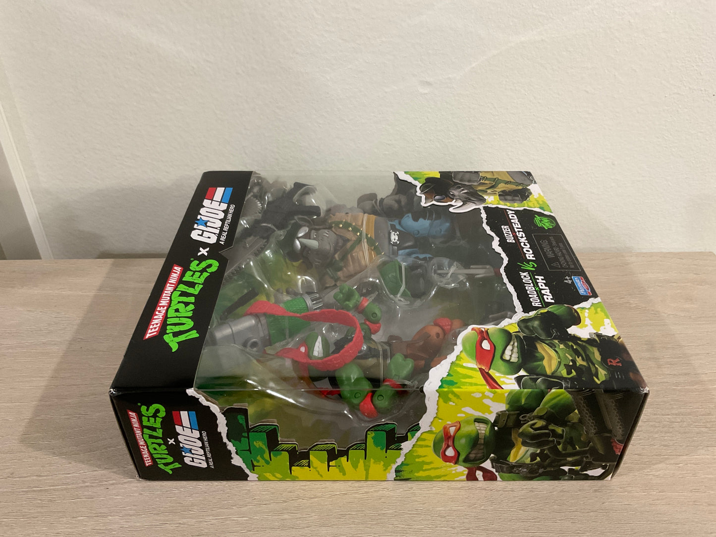 Hasbro G.I. Joe Classified Series x Teenage Mutant Ninja Turtles Roadblock x Raphael vs. Buzzer x Rocksteady Action Figure 2-Pack