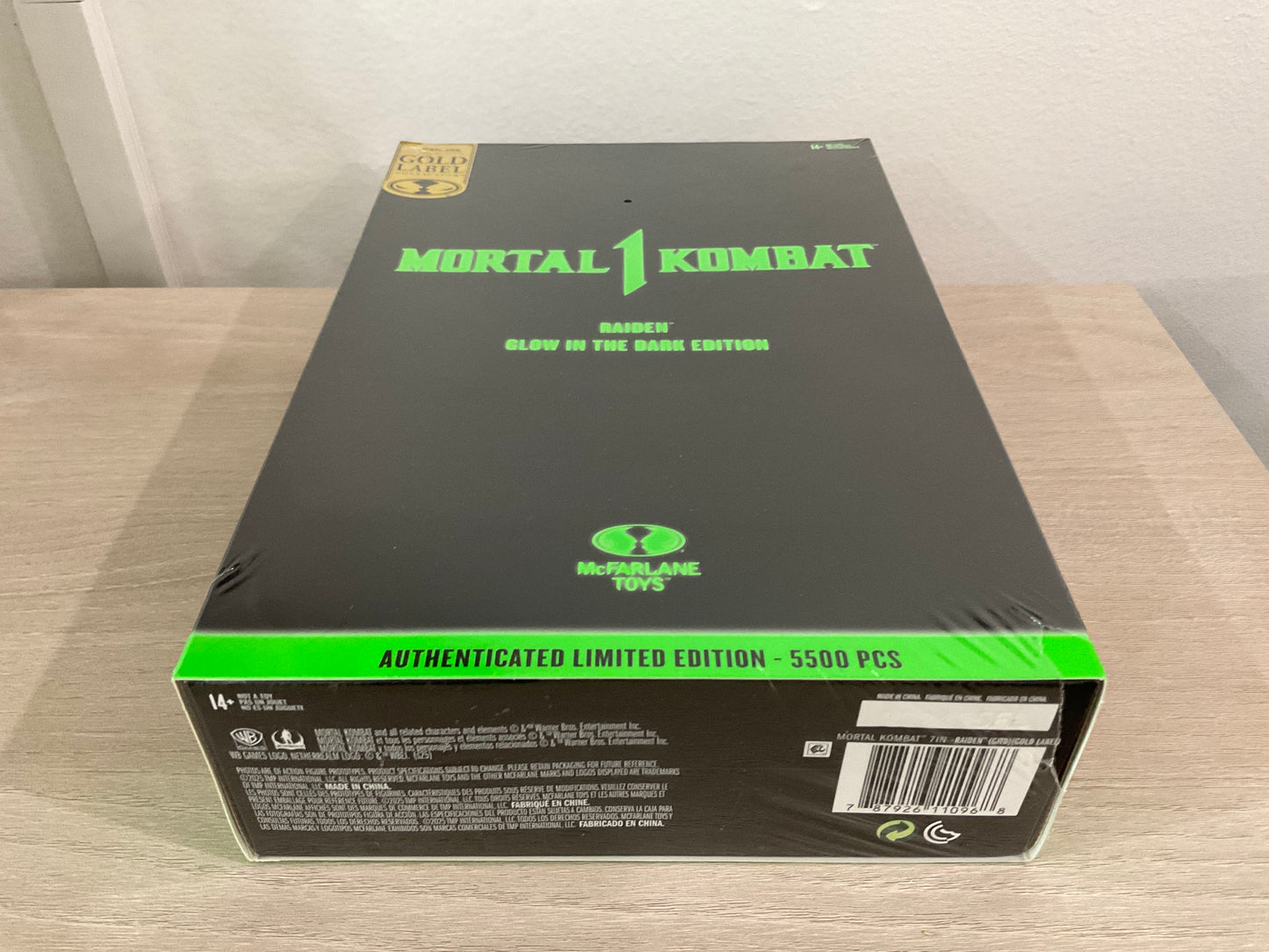 Mortal Kombat – Raiden Glow In The Dark Edition Gold Label 7" Figure