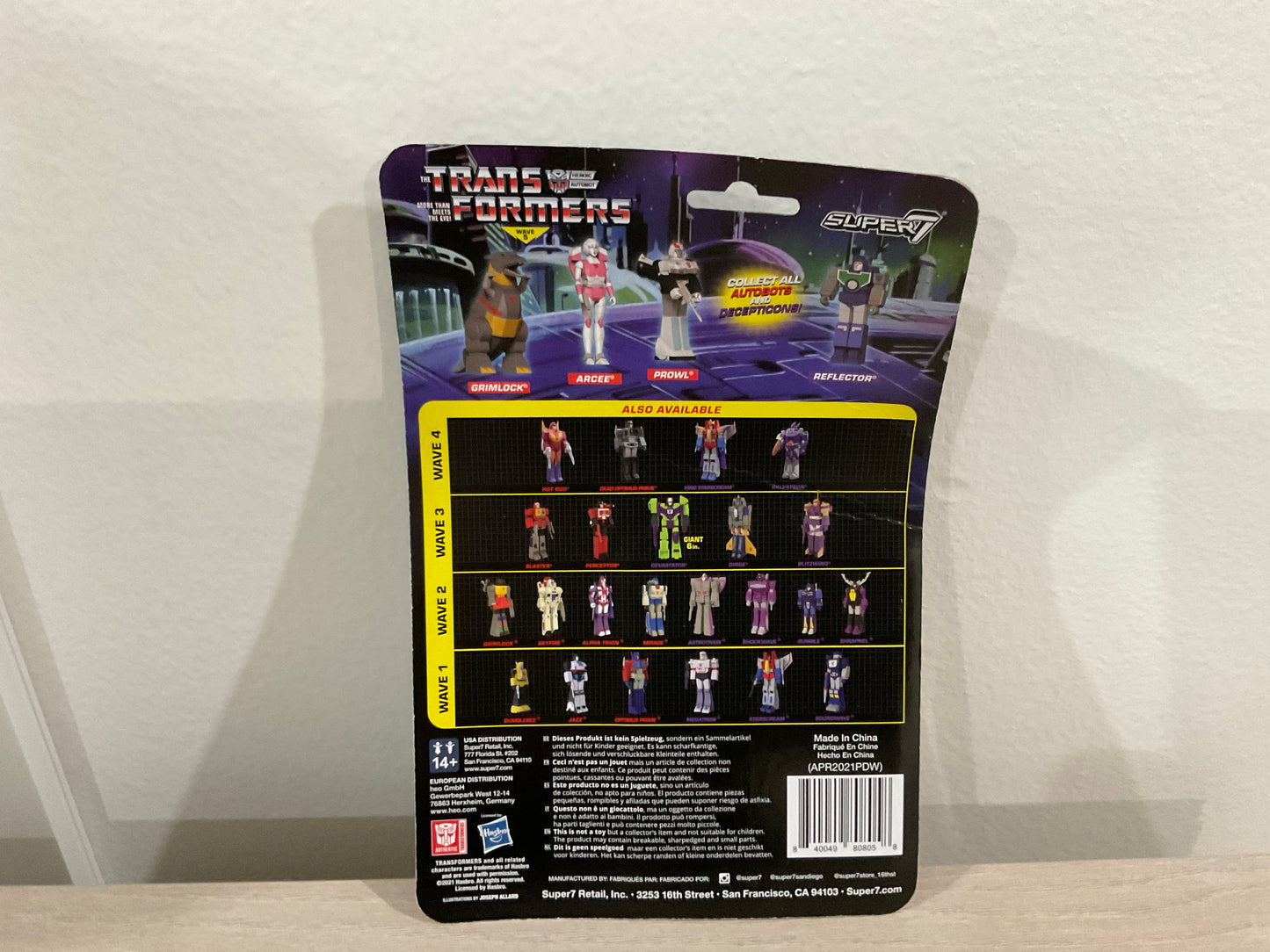 Super7 ReAction Transformers – Prowl 3.75-Inch Action Figure (Substandard 2)