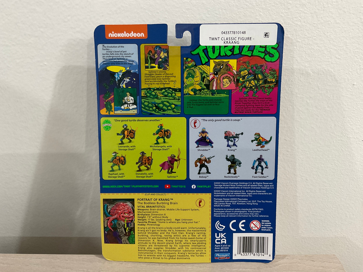 TMNT Teenage Mutant Ninja Turtles Krang Retro Classic Figure (2022)