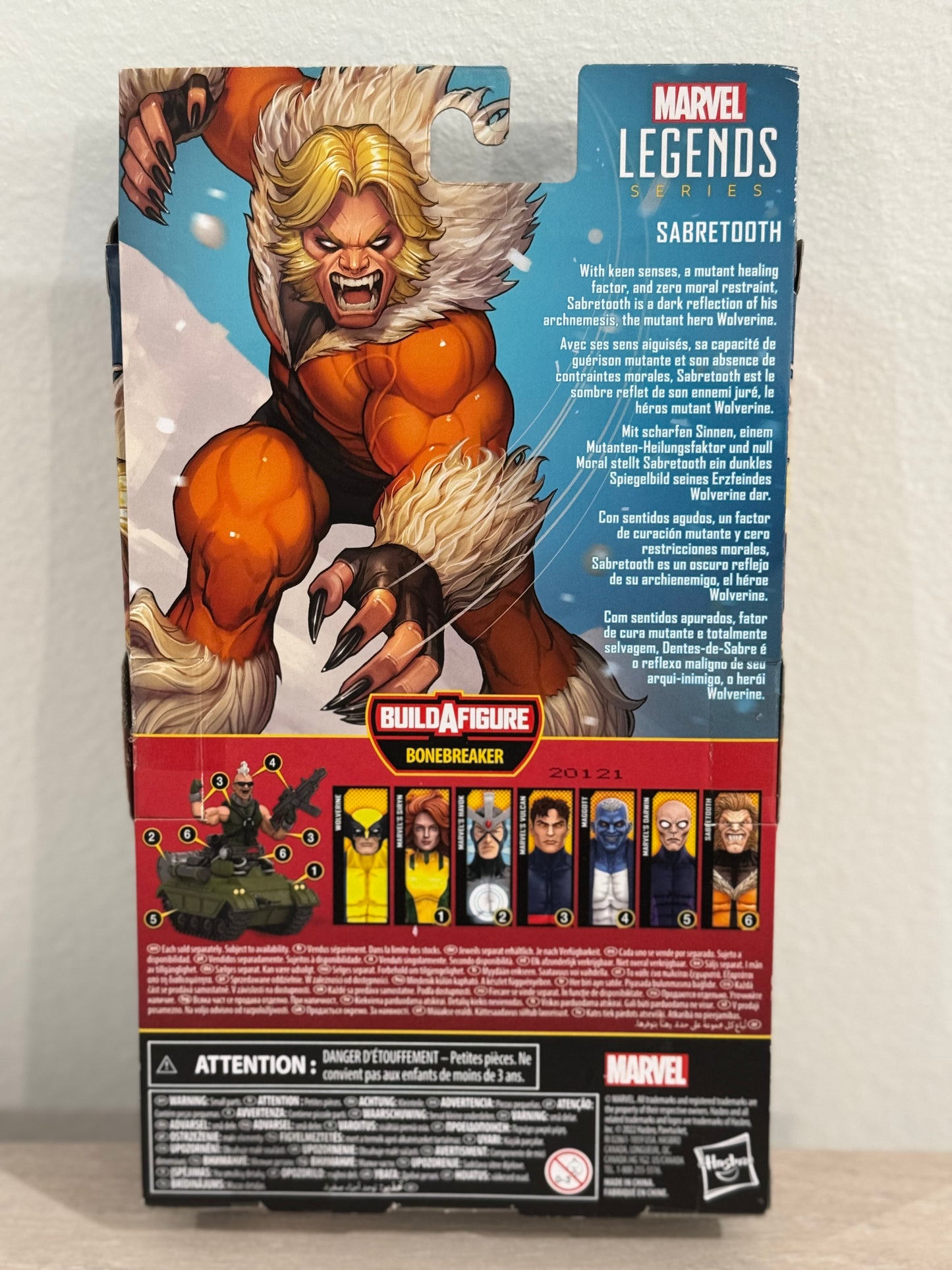 Marvel Legends Series X-Men Sabretooth 6-Inch Action Figure (No BAF)