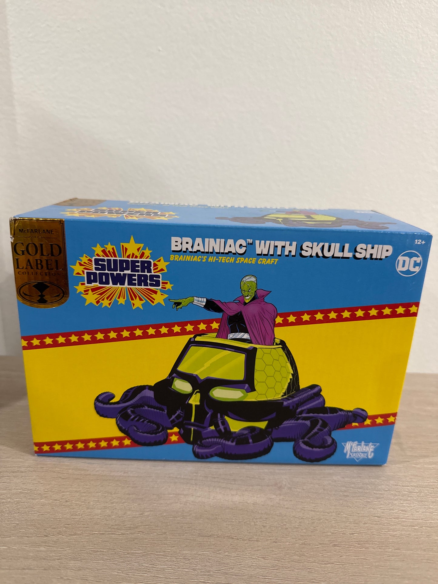 Brainiac w/Skull Ship: Panic in the Sky (DC Super Powers) Gold Label 4.5" Figure & Vehicle (Substandard)