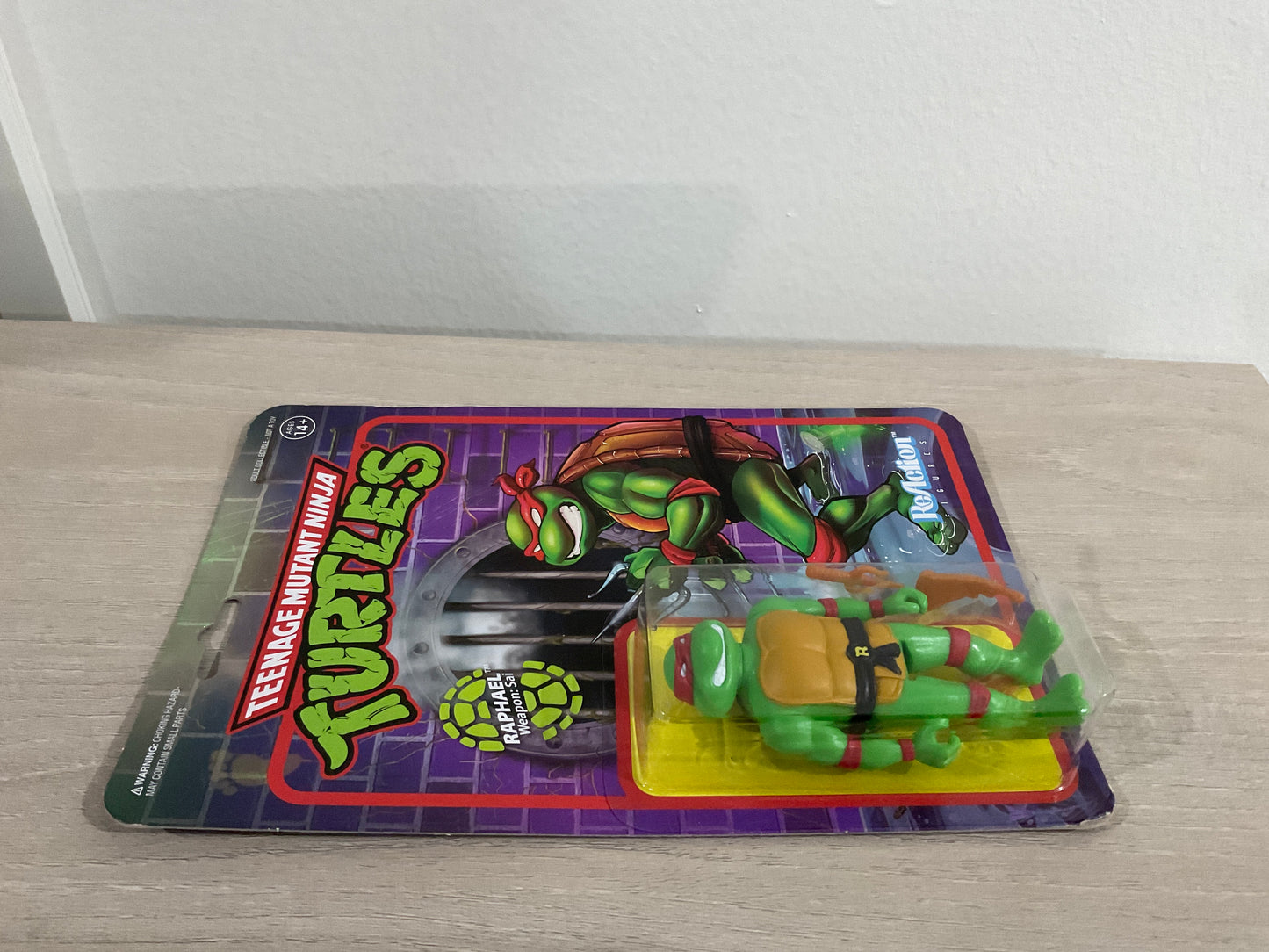 Super7 ReAction Teenage Mutant Ninja Turtles – Raphael 3.75-Inch Figure