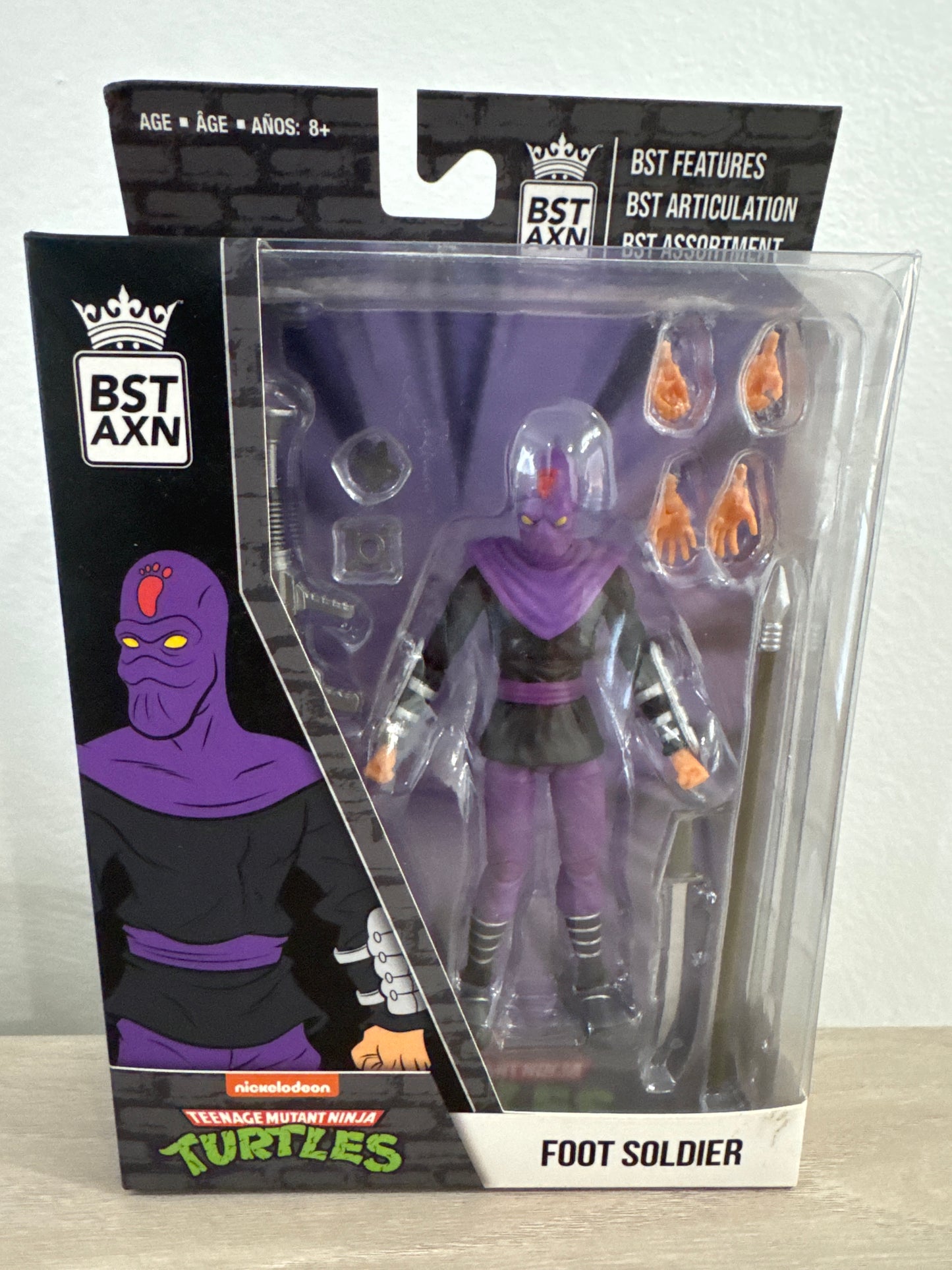 The Loyal Subjects BST AXN Teenage Mutant Ninja Turtles Foot Soldier 5" Figure
