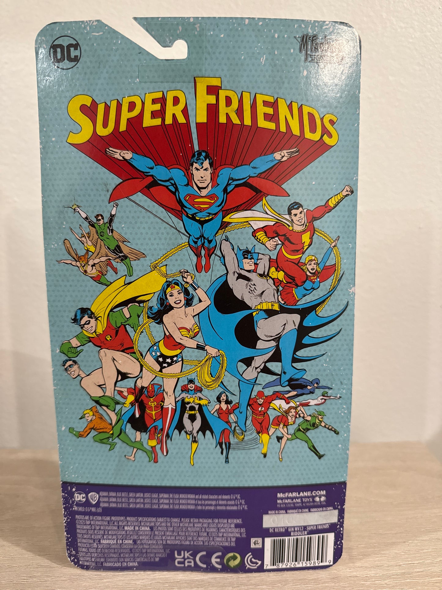 DC Retro Super Friends The Riddler 6-Inch Action Figure – Red Platinum Chase Edition