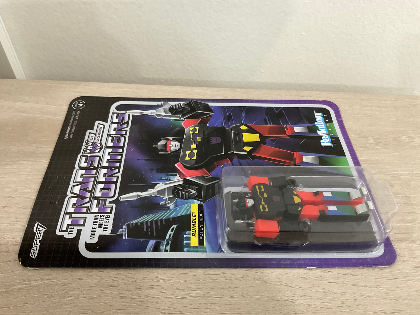 Super7 ReAction Transformers – Rumble (Red) 3.75-Inch Action Figure (Substandard)