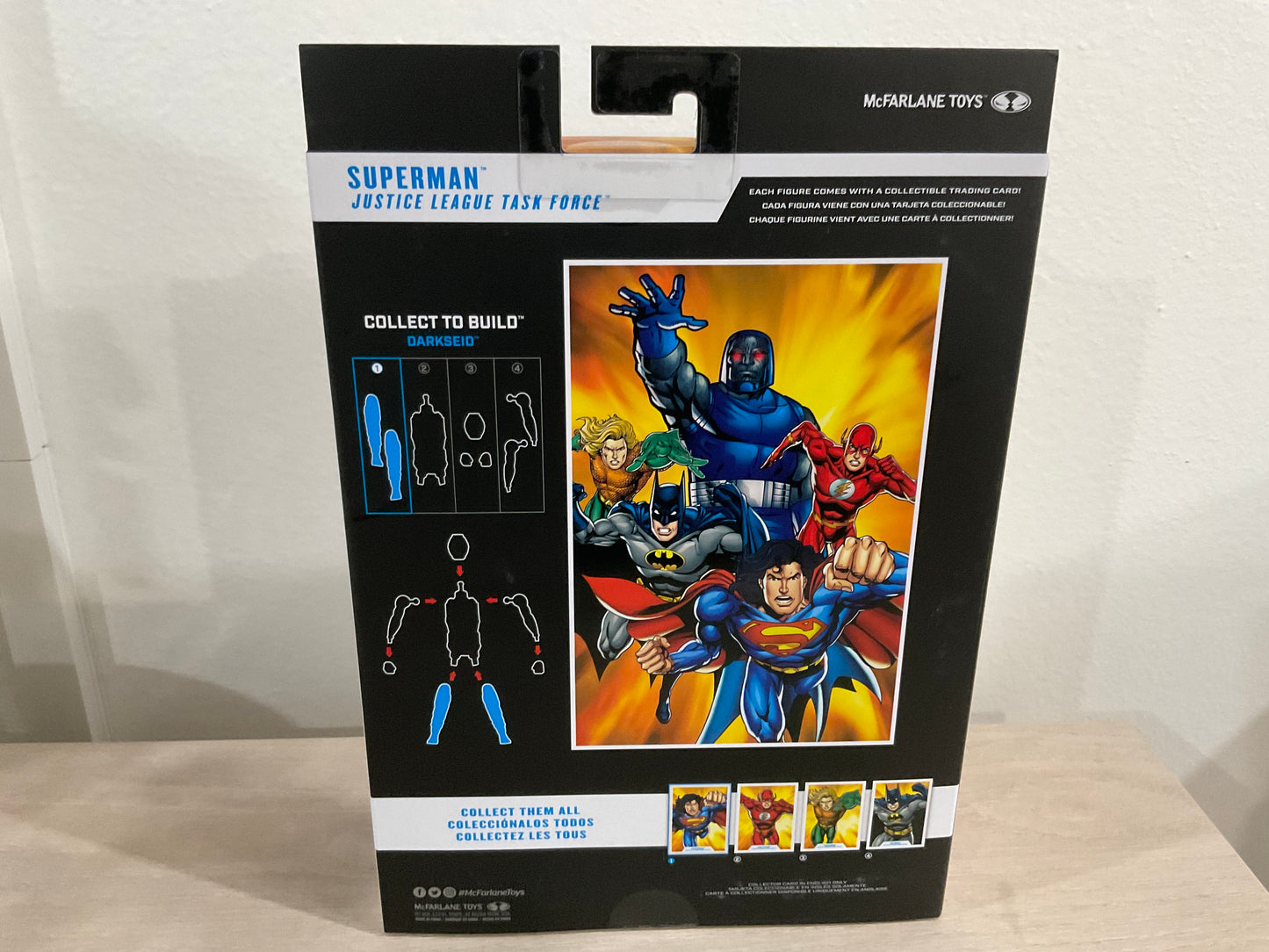 DC Multiverse Superman (Justice League Task Force) Platinum Edition 7-Inch Action Figure with Darkseid BAF Piece