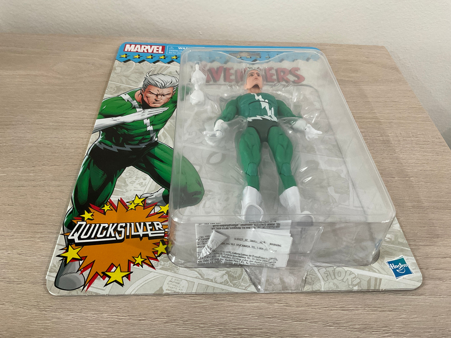 Marvel Legends Series Quicksilver, Retro Marvel Comics Collectible Action Figure