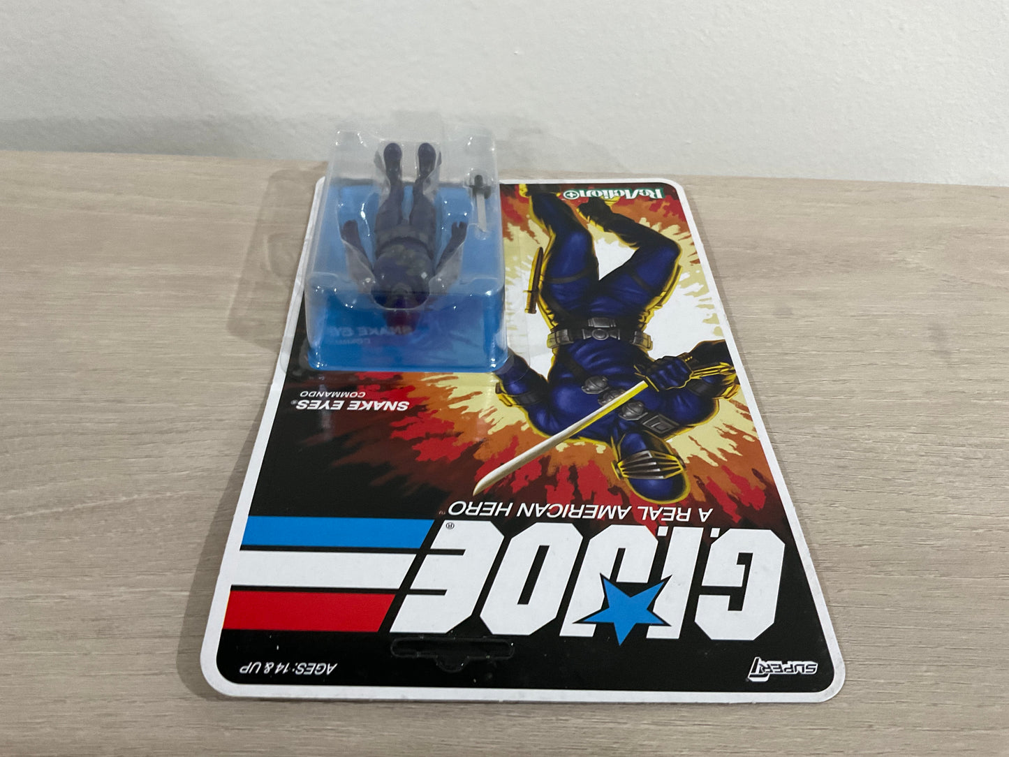 Super7 G.I. Joe Reaction+ Wave 03 (Cartoon) - Snake Eyes (Cartoon) Action Figure - Substandard Card 2