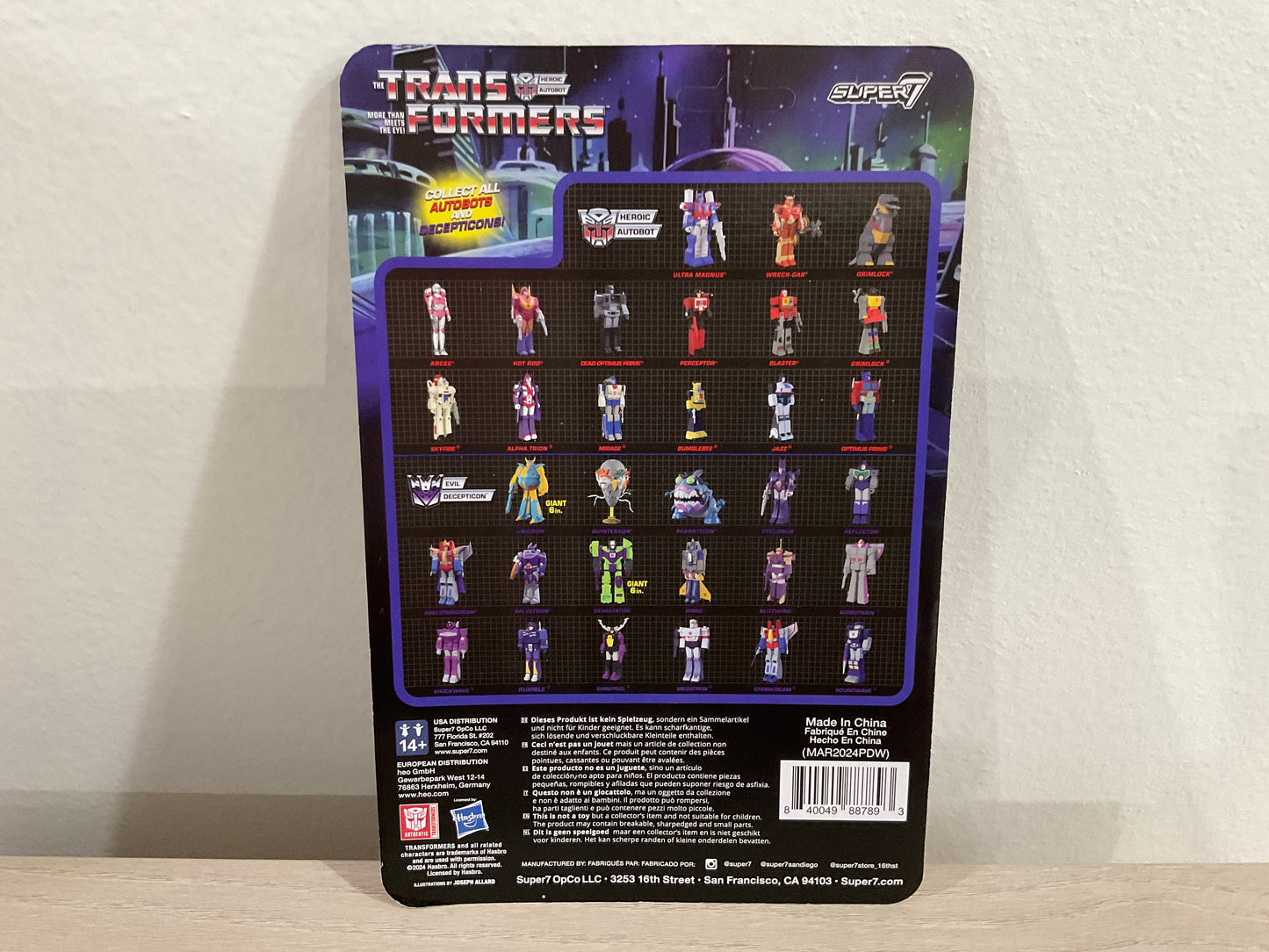 Transformers ReAction Figure – Optimus Prime (Nucleon Quest Special) 3.75-Inch by Super7