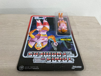 Super7 ReAction Transformers – Arcee (Pink & Orange) 3.75-Inch Action Figure (Substandard)