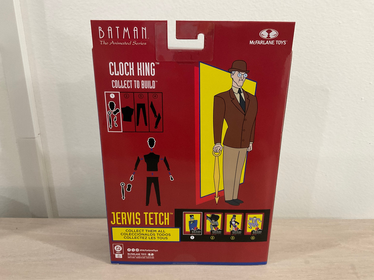 McFarlane DC Direct BTAS Mad Hatter Wave 7 Build-A-Figure Clock King 6-Inch Figure