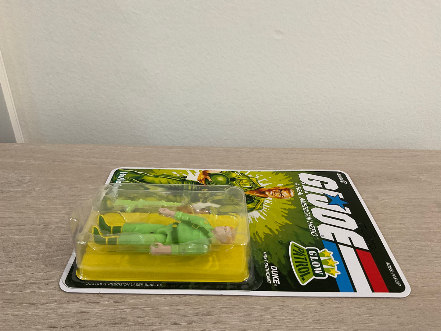 G.I. Joe Super7 ReAction+ Duke (Glow Patrol - Green) 4" Action Figure