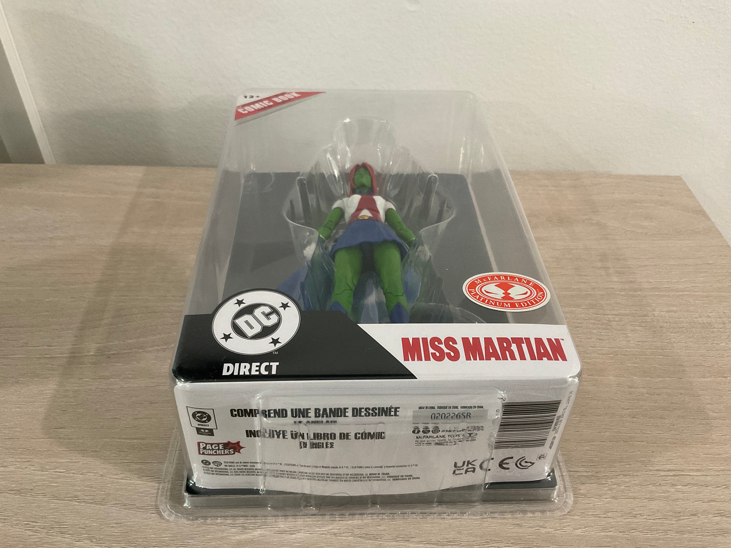 McFarlane DC Page Punchers Miss Martian Red Platinum Edition Teen Titans #41 7-Inch Figure
