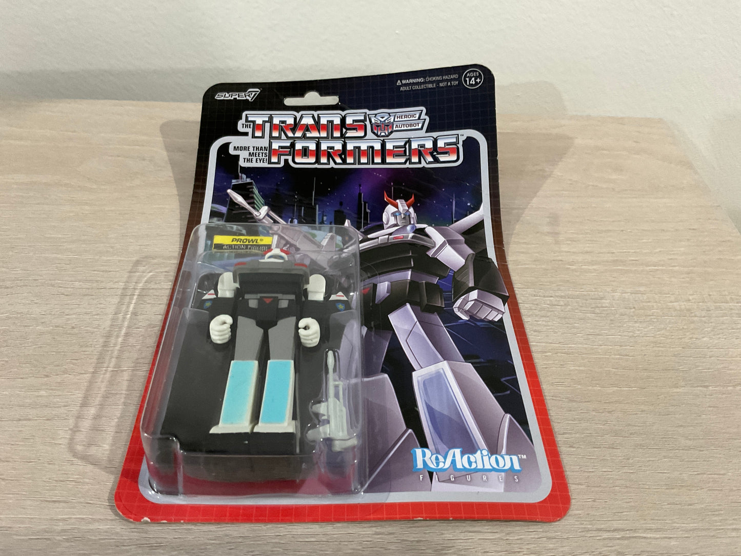 Super7 ReAction Transformers – Prowl 3.75-Inch Action Figure (Substandard 1)