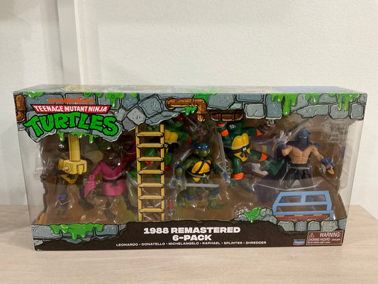 Teenage Mutant Ninja Turtles Classic 1988 Remastered Action Figure 6-Pack