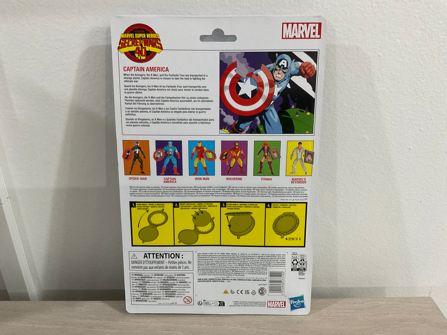 Secret Wars Marvel Legends Series Captain America 6-Inch Action Figure