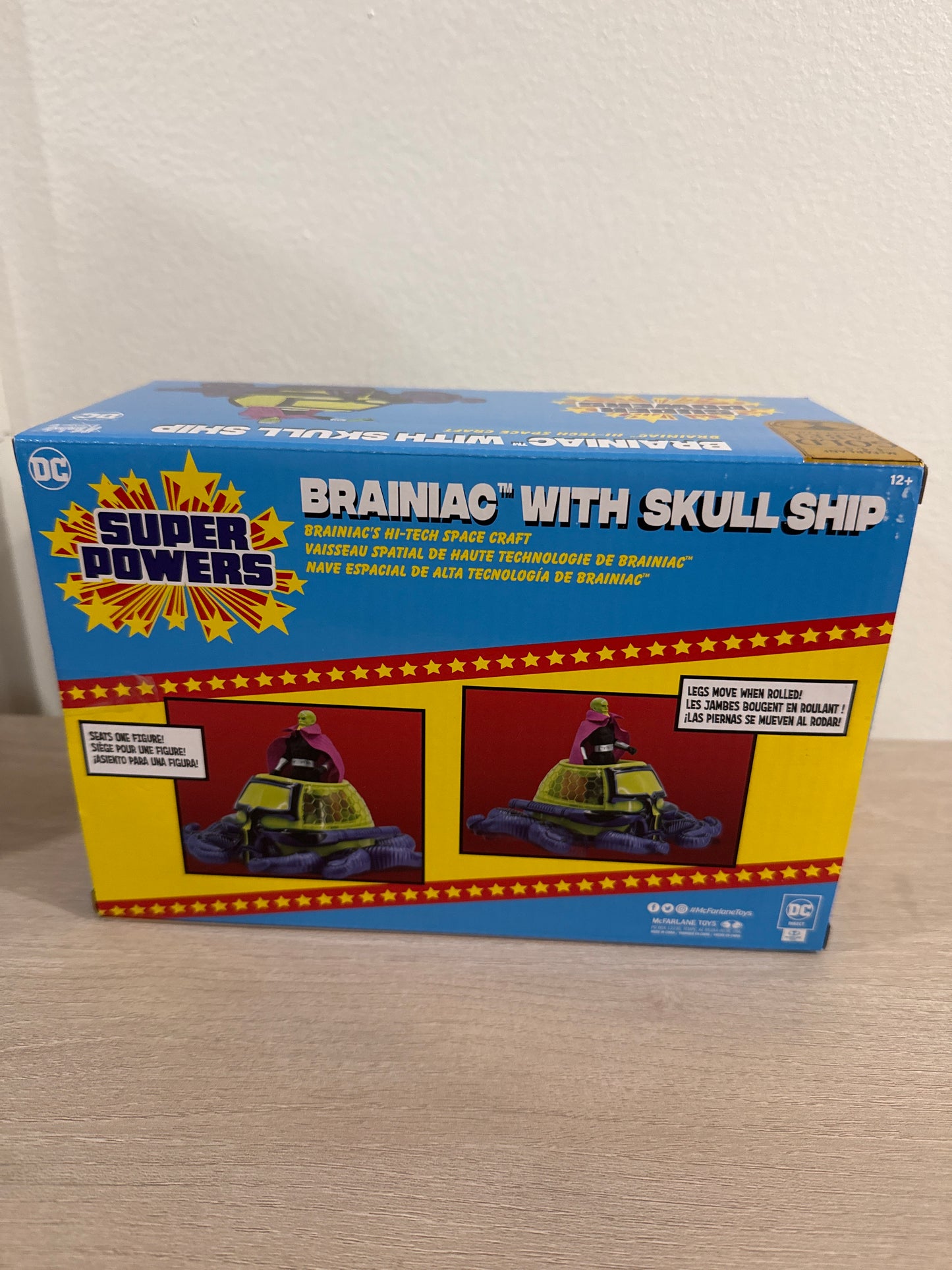 Brainiac w/Skull Ship: Panic in the Sky (DC Super Powers) Gold Label 4.5" Figure & Vehicle