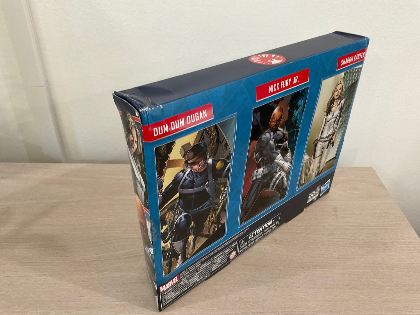 Marvel Legends Series S.H.I.E.L.D. 3-Pack – Dum Dum Dugan, Sharon Carter & Nick Fury Jr. 6" Figures (Damaged Packaging 2)