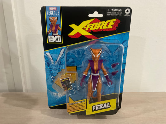 Marvel Legends Series Feral (X-Force & X-Men Comics-Inspired) – 6-Inch Action Figure - Substandard Card 3 Copy)