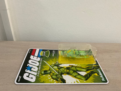 G.I. Joe Super7 ReAction+ Snake Eyes (Glow Patrol - Green) 4" Action Figure