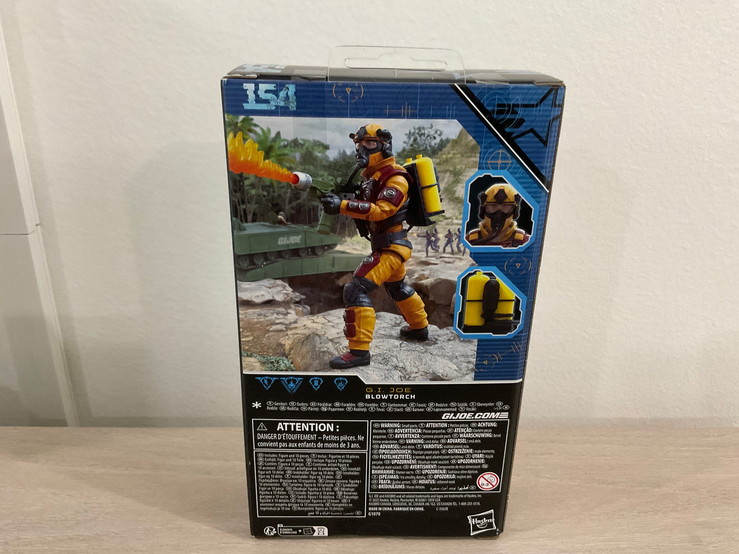 G.I. Joe Classified Series Blowtorch 6-Inch Action Figure Hasbro (Substandard Box 3)