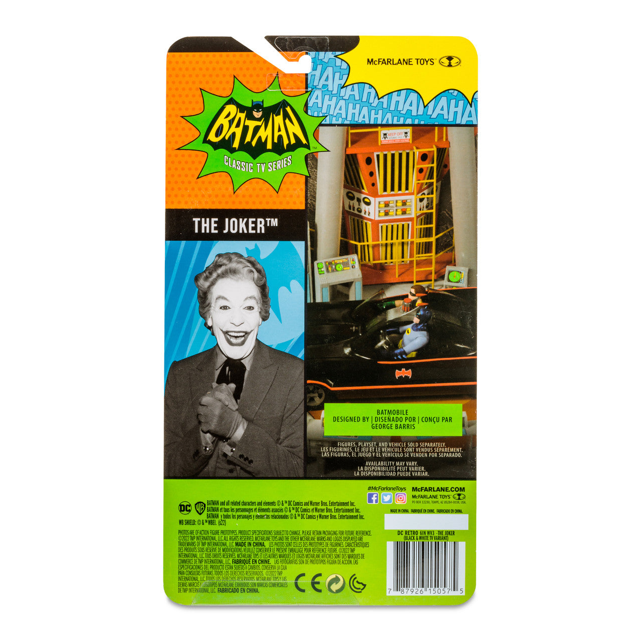 The Joker in Black & White TV Variant (DC Retro: Batman 66) 6" Figure