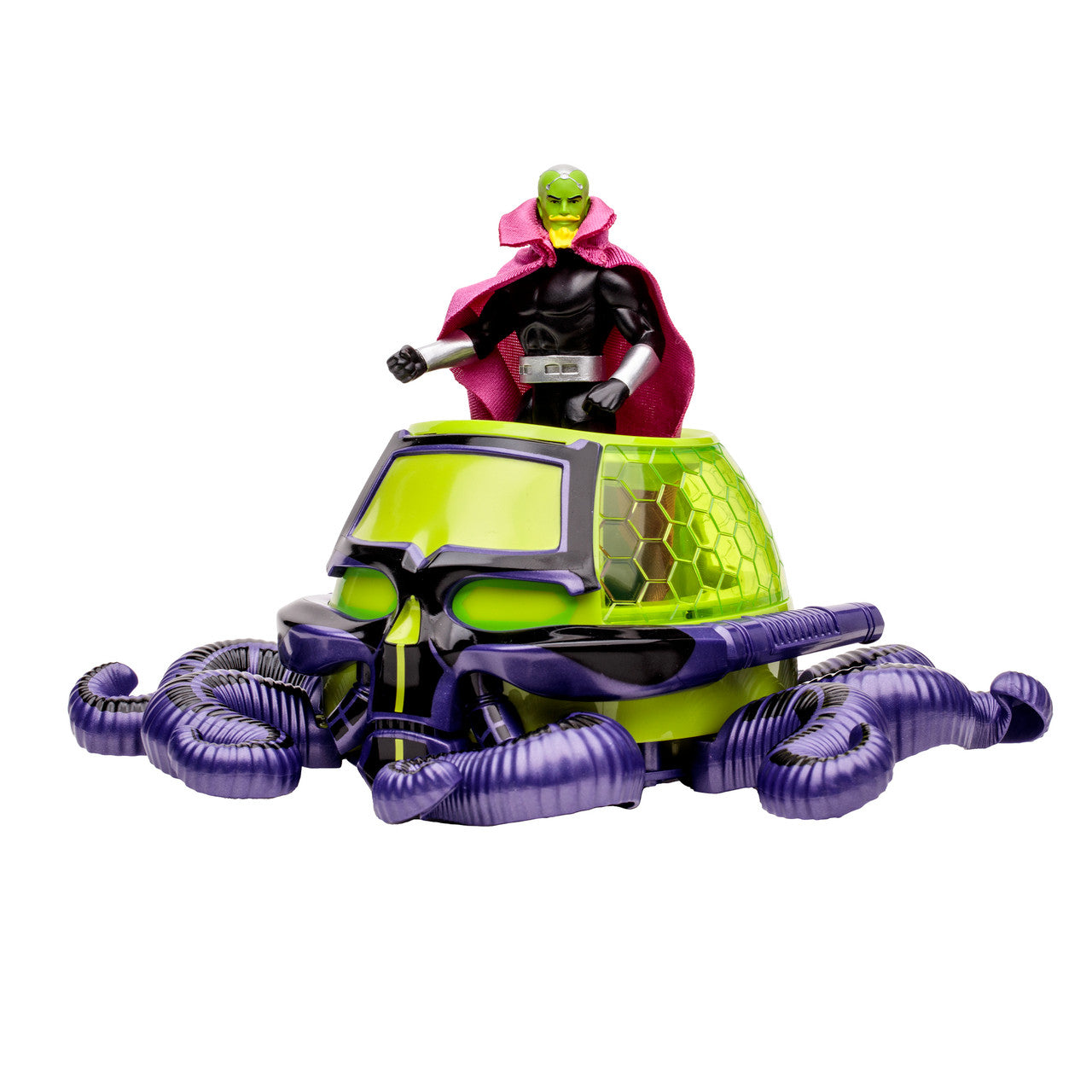 Brainiac w/Skull Ship: Panic in the Sky (DC Super Powers) Gold Label 4.5" Figure & Vehicle