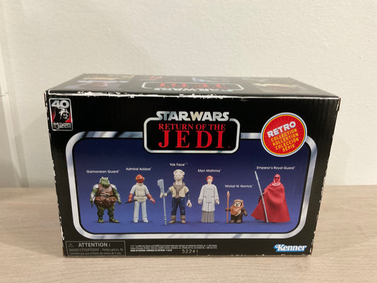 Star Wars Retro Collection Return of the Jedi Set of 6 3.75-Inch Figures Hasbro