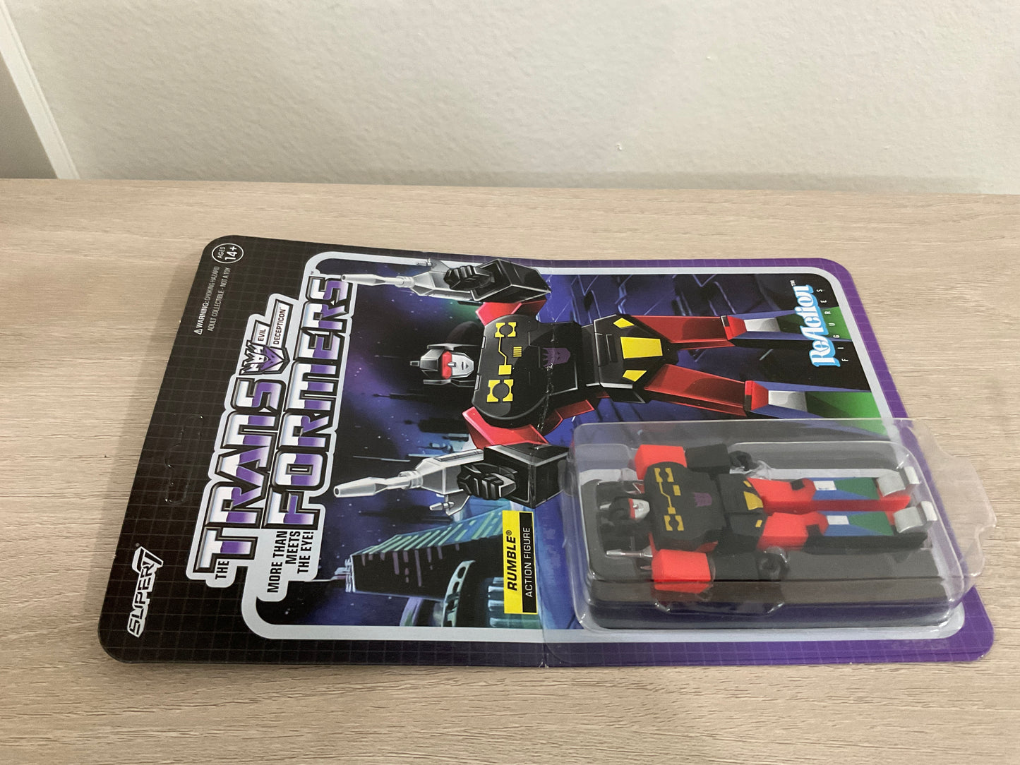 Super7 ReAction Transformers – Rumble (Red) 3.75-Inch Action Figure (Substandard)