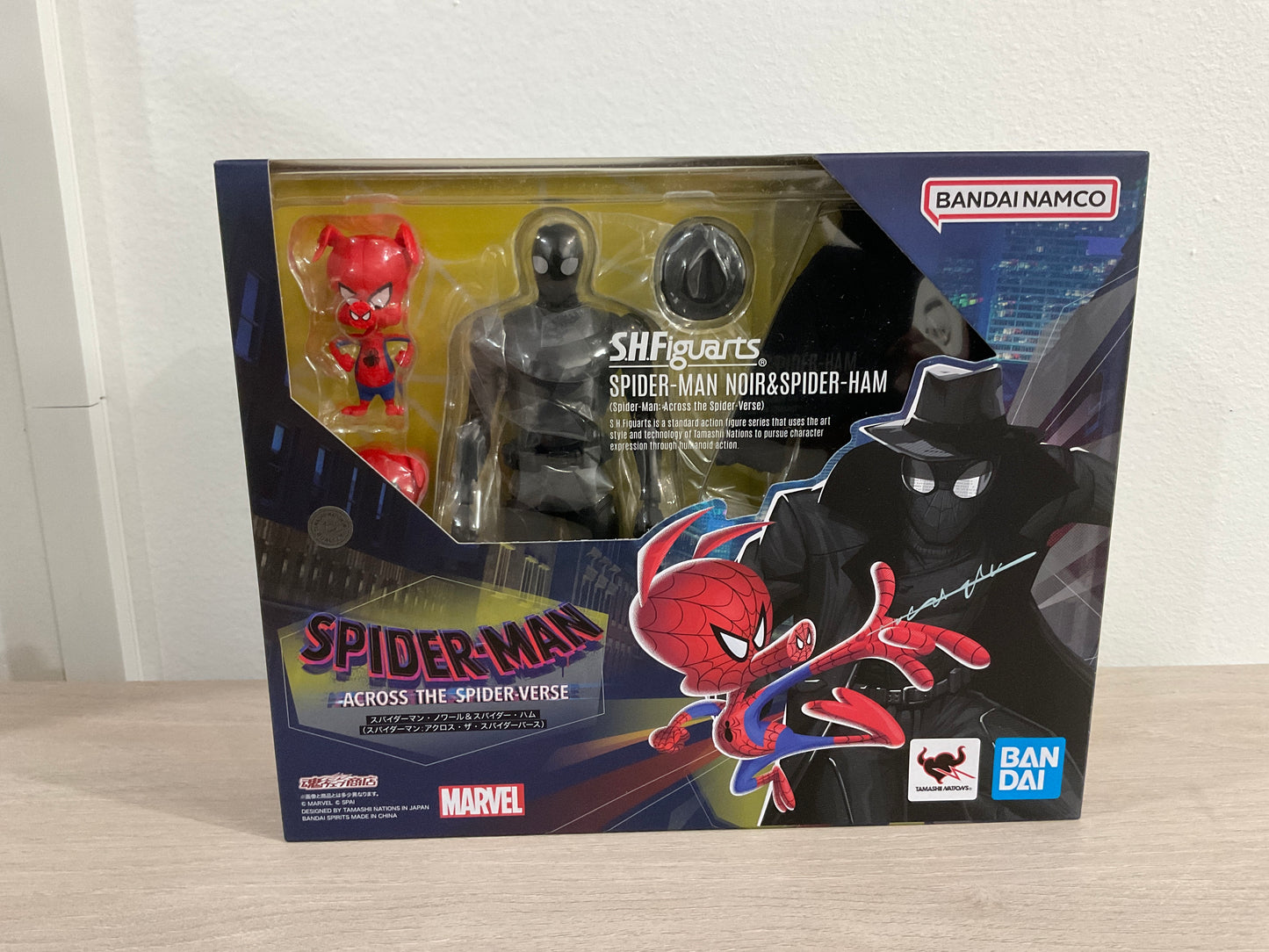 Bandai Spirits S.H.Figuarts Spider-Man: Across the Spider-Verse Spider-Man Noir & Spider-Ham Action Figure Set