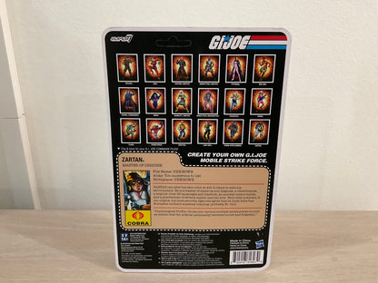 G.I. Joe Super7 ReAction+ Zartan (Comic) 4" Action Figure - Unpunched Card