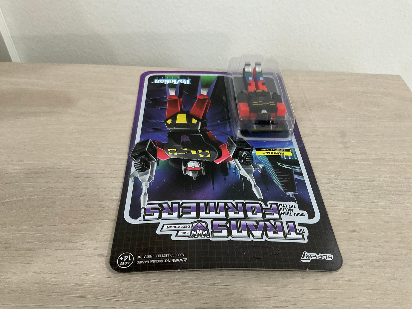 Super7 ReAction Transformers – Rumble (Red) 3.75-Inch Action Figure